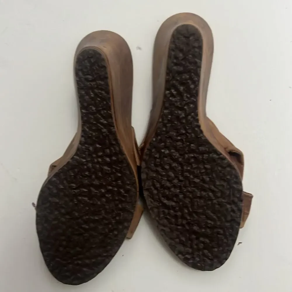 NWOT SPATIFILUS KNOT FRONT WEDGE ESPADRILLE SANDALS‎ SIZE US 7